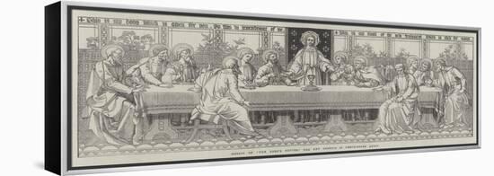 Mosaic of The Lord's Supper, the New Reredos in Westminster Abbey-null-Framed Premier Image Canvas