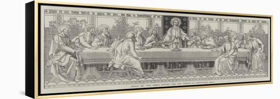 Mosaic of The Lord's Supper, the New Reredos in Westminster Abbey-null-Framed Premier Image Canvas