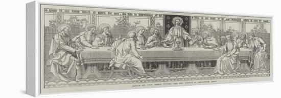 Mosaic of The Lord's Supper, the New Reredos in Westminster Abbey-null-Framed Premier Image Canvas