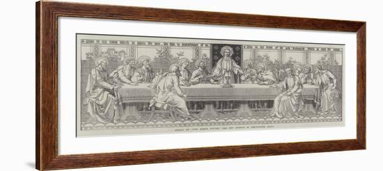 Mosaic of The Lord's Supper, the New Reredos in Westminster Abbey-null-Framed Giclee Print