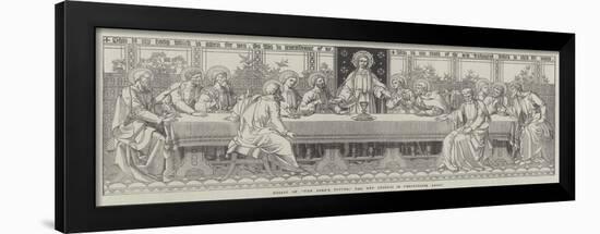 Mosaic of The Lord's Supper, the New Reredos in Westminster Abbey-null-Framed Giclee Print