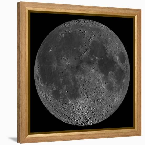 Mosaic of the Lunar Nearside-Stocktrek Images-Framed Premier Image Canvas