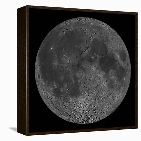 Mosaic of the Lunar Nearside-Stocktrek Images-Framed Premier Image Canvas