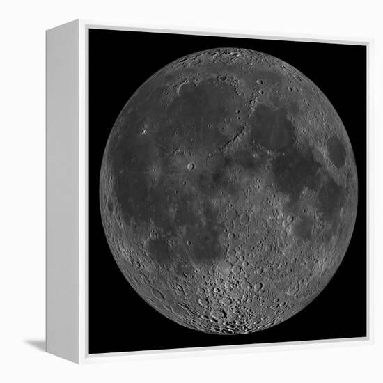 Mosaic of the Lunar Nearside-Stocktrek Images-Framed Premier Image Canvas