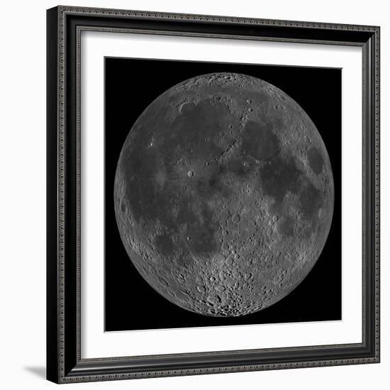 Mosaic of the Lunar Nearside-Stocktrek Images-Framed Photographic Print