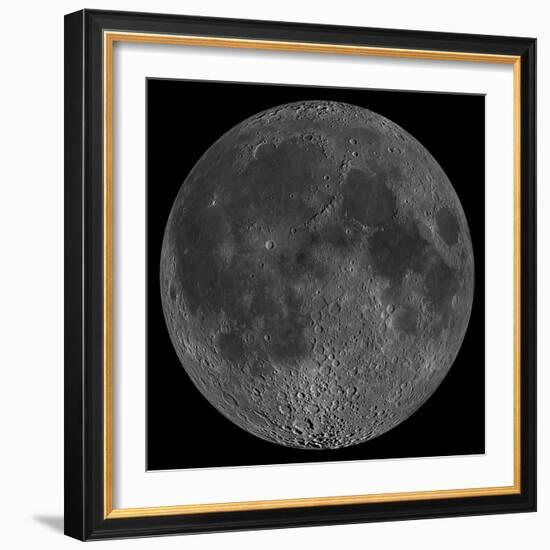 Mosaic of the Lunar Nearside-Stocktrek Images-Framed Photographic Print