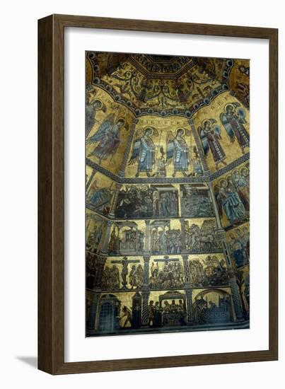 Mosaic on the Domed Ceiling of St John's Baptistry, Florence-null-Framed Giclee Print