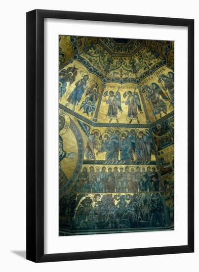 Mosaic on the Domed Ceiling of St John's Baptistry, Florence-null-Framed Giclee Print