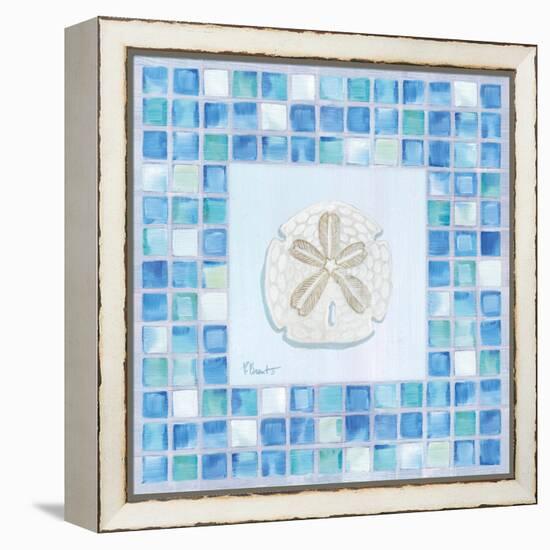 Mosaic Sanddollar-Paul Brent-Framed Stretched Canvas