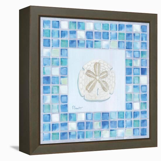 Mosaic Sanddollar-Paul Brent-Framed Stretched Canvas