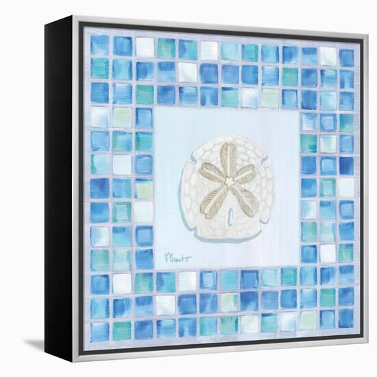 Mosaic Sanddollar-Paul Brent-Framed Stretched Canvas