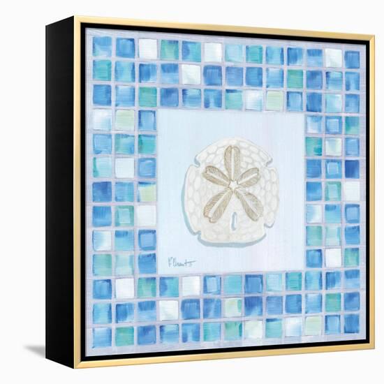 Mosaic Sanddollar-Paul Brent-Framed Stretched Canvas
