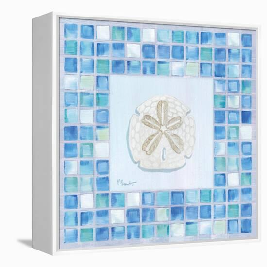 Mosaic Sanddollar-Paul Brent-Framed Stretched Canvas