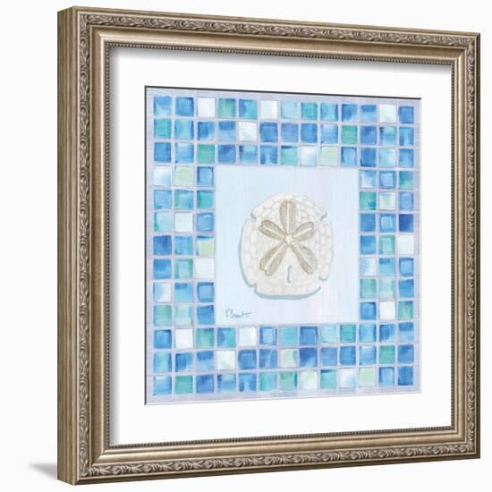 Mosaic Sanddollar-Paul Brent-Framed Art Print