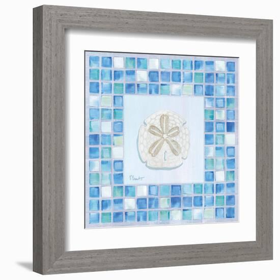 Mosaic Sanddollar-Paul Brent-Framed Art Print