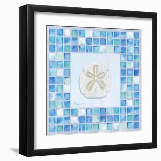 Mosaic Sanddollar-Paul Brent-Framed Art Print