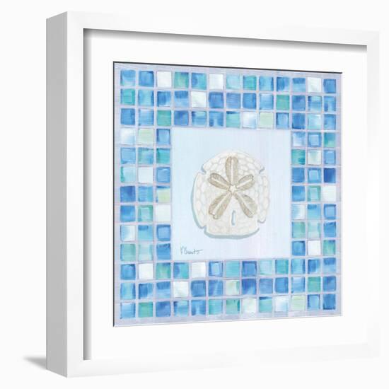 Mosaic Sanddollar-Paul Brent-Framed Art Print