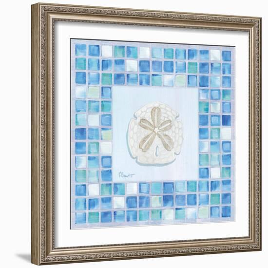 Mosaic Sanddollar-Paul Brent-Framed Art Print