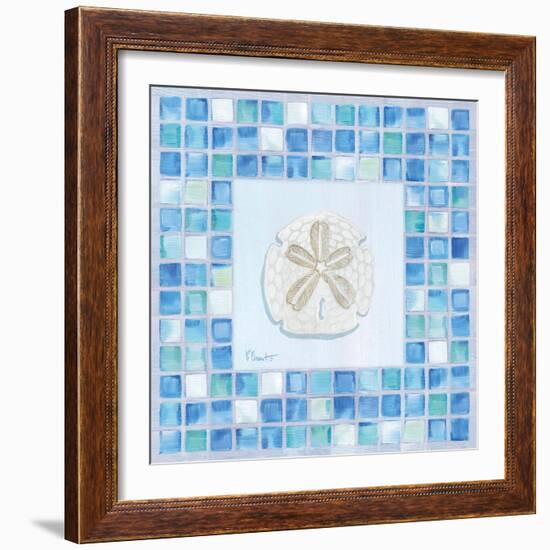 Mosaic Sanddollar-Paul Brent-Framed Art Print