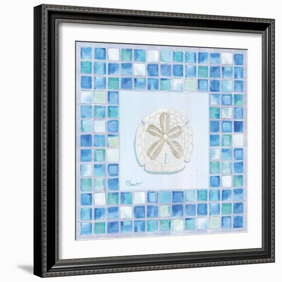 Mosaic Sanddollar-Paul Brent-Framed Art Print