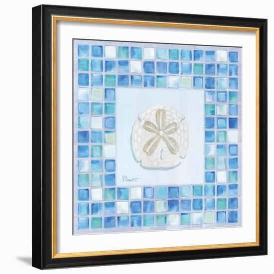 Mosaic Sanddollar-Paul Brent-Framed Art Print