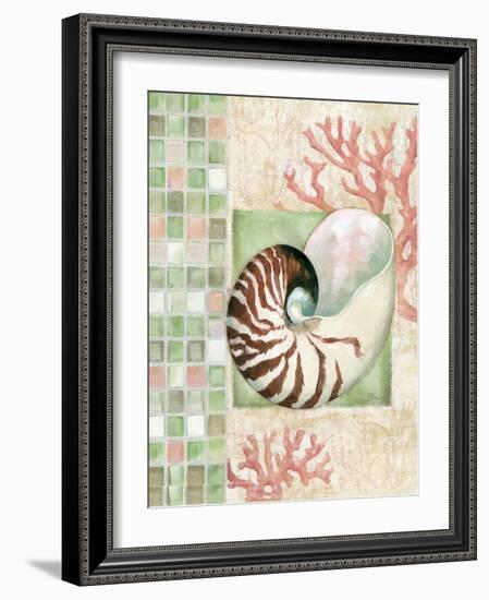 Mosaic Shell Collage I-Paul Brent-Framed Art Print