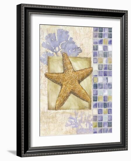 Mosaic Shell Collage II-Paul Brent-Framed Art Print
