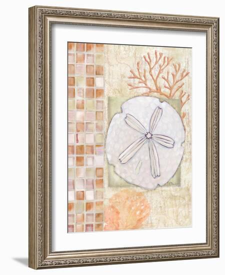 Mosaic Shell Collage IV-Paul Brent-Framed Art Print