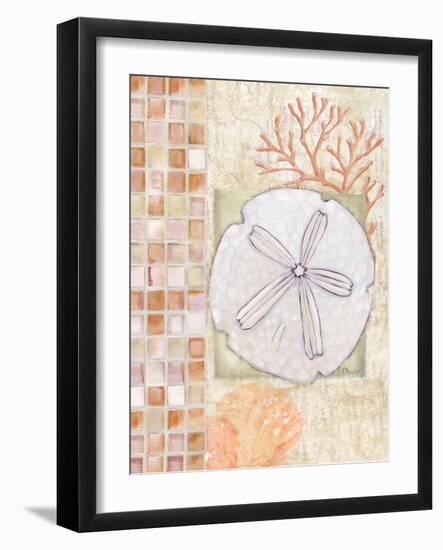 Mosaic Shell Collage IV-Paul Brent-Framed Art Print