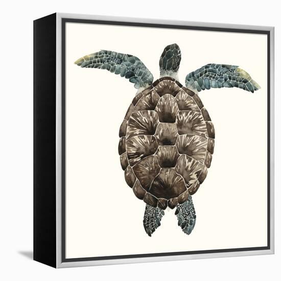 Mosaic Turtle I-Grace Popp-Framed Stretched Canvas