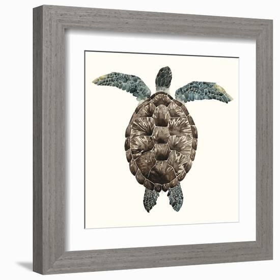 Mosaic Turtle I-Grace Popp-Framed Art Print