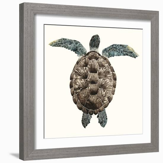 Mosaic Turtle I-Grace Popp-Framed Art Print