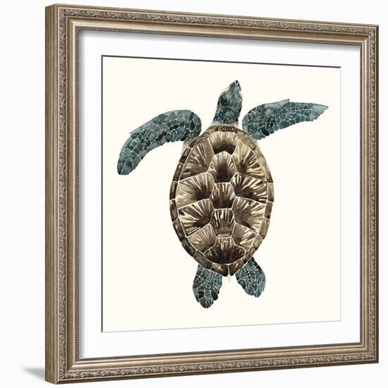 Mosaic Turtle II-Grace Popp-Framed Premium Giclee Print