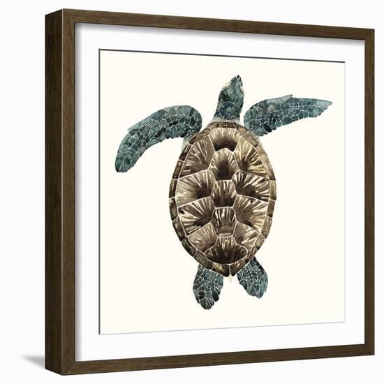 Mosaic Turtle II-Grace Popp-Framed Premium Giclee Print