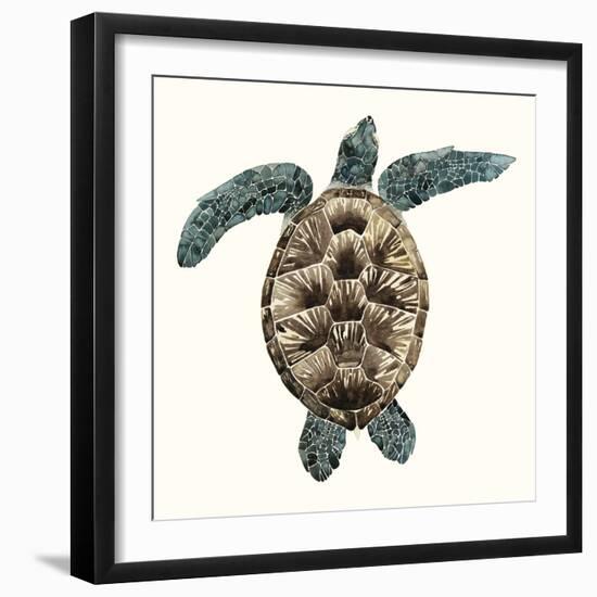 Mosaic Turtle II-Grace Popp-Framed Premium Giclee Print