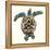 Mosaic Turtle II-Grace Popp-Framed Stretched Canvas