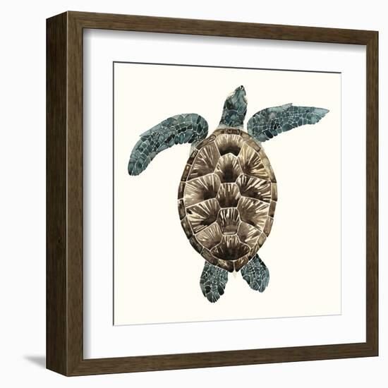 Mosaic Turtle II-Grace Popp-Framed Art Print