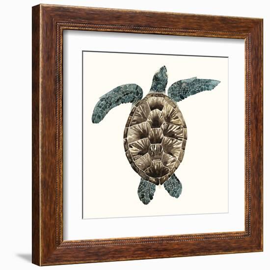 Mosaic Turtle II-Grace Popp-Framed Art Print