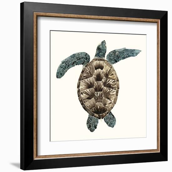 Mosaic Turtle II-Grace Popp-Framed Art Print