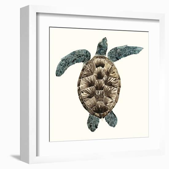 Mosaic Turtle II-Grace Popp-Framed Art Print