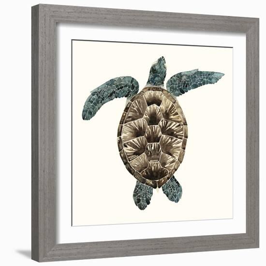Mosaic Turtle II-Grace Popp-Framed Art Print
