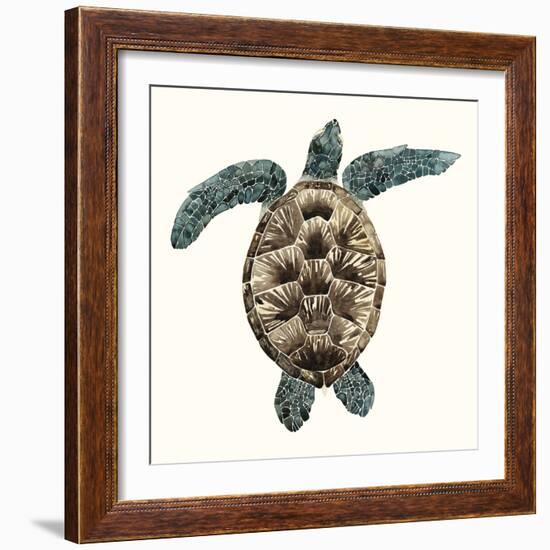 Mosaic Turtle II-Grace Popp-Framed Art Print