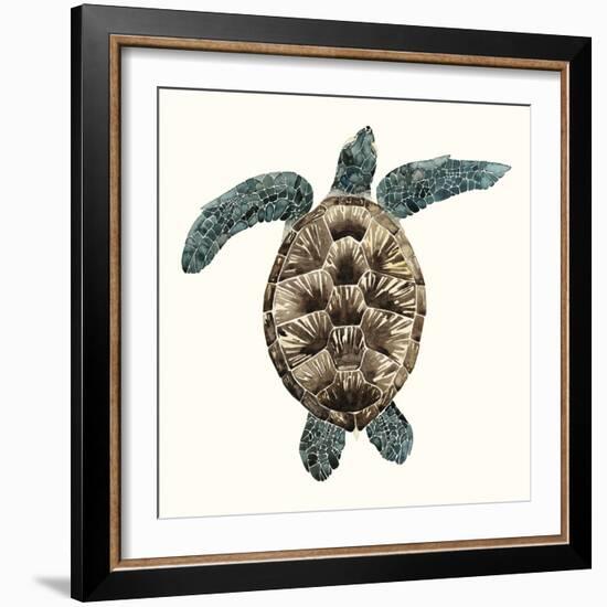 Mosaic Turtle II-Grace Popp-Framed Art Print