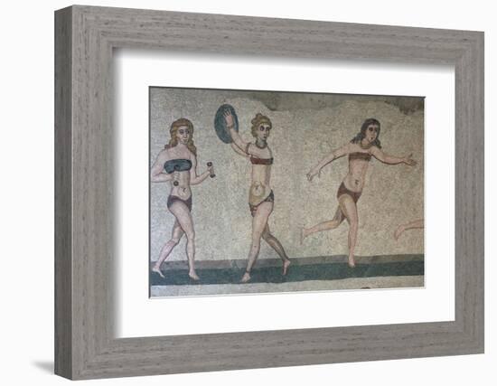 Mosaic, Villa Romana Del Casale, Piazza Armerina, UNESCO World Heritage Site, Sicily, Italy, Europe-Vincenzo Lombardo-Framed Photographic Print