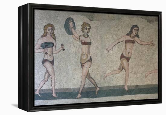 Mosaic, Villa Romana Del Casale, Piazza Armerina, UNESCO World Heritage Site, Sicily, Italy, Europe-Vincenzo Lombardo-Framed Premier Image Canvas