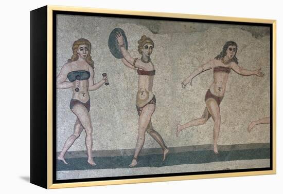 Mosaic, Villa Romana Del Casale, Piazza Armerina, UNESCO World Heritage Site, Sicily, Italy, Europe-Vincenzo Lombardo-Framed Premier Image Canvas