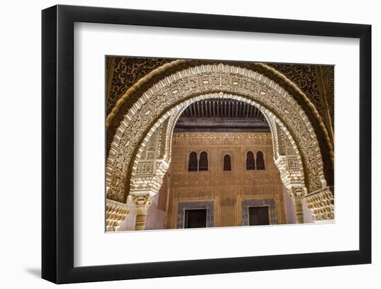 Mosaic Walls at the Alhambra Palace, Granada, Andalusia, Spain-Carlos Sanchez Pereyra-Framed Photographic Print