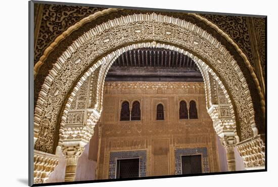 Mosaic Walls at the Alhambra Palace, Granada, Andalusia, Spain-Carlos Sanchez Pereyra-Mounted Photographic Print