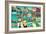 Mosaic With Pictures Of Different Places And Landmarks-nito-Framed Art Print