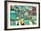 Mosaic With Pictures Of Different Places And Landmarks-nito-Framed Art Print